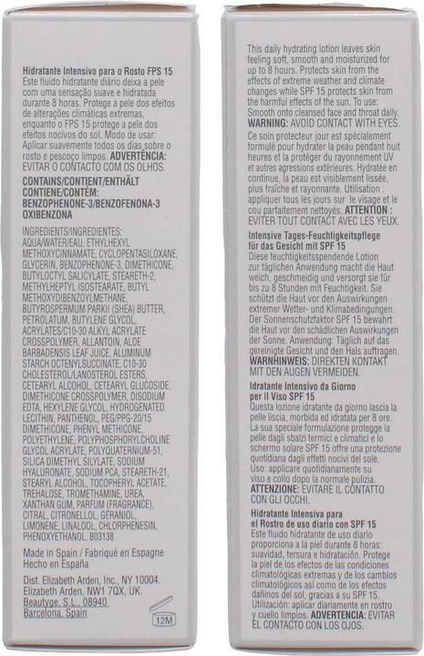 Actual product image Elizabeth Arden The Eight Hour (50 ml, 24h cream, SPF 15)