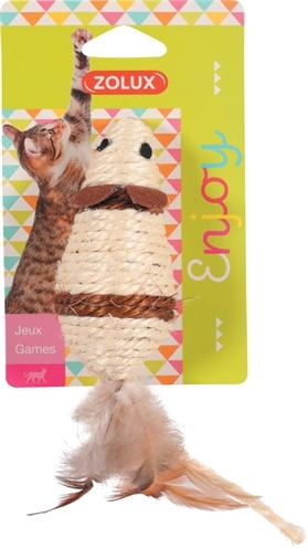 Productafbeelding Zolux Sisal Muis Assorti (Speel muis kat)