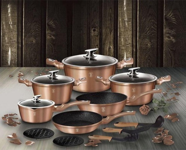 Produktbild BerlingerHaus Rose Gold (Pfannenset + Topfset, Aluminium)