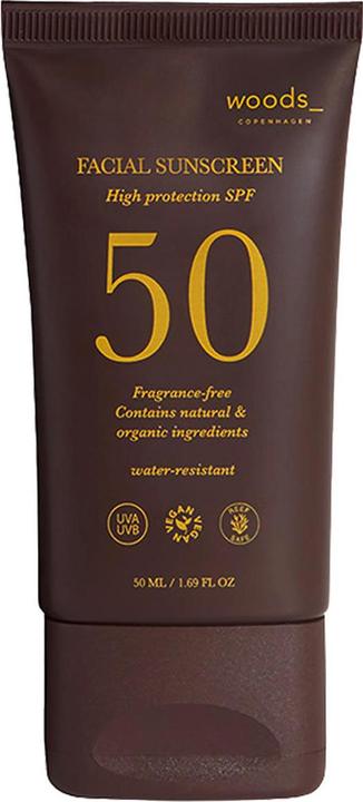 Produktbild Woods_ Copenhagen Facial Sunscreen Spf 50 (Sonnencreme, SPF 50, 50 ml, 50 g)