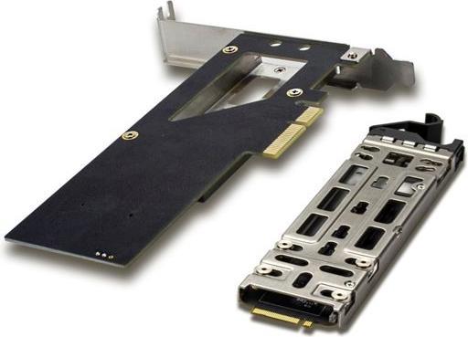 Actual product image Fantec NVMePCIe TR-1 slide-in frame