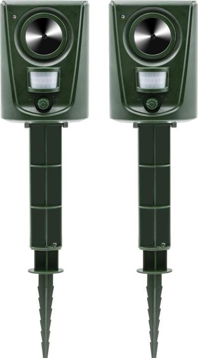 Produktbild Casativo 2er-Set Universal Ultraschall Tiervertreiber, PIR-Bewegungsmelder, bis 60 m²