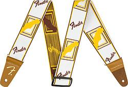 Fender Weighless 2 Mono Strap, Wh/Br/Y