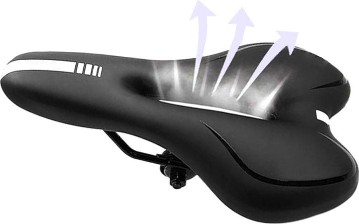 Actual product image Sports Equipment Bike saddle with gel - Black