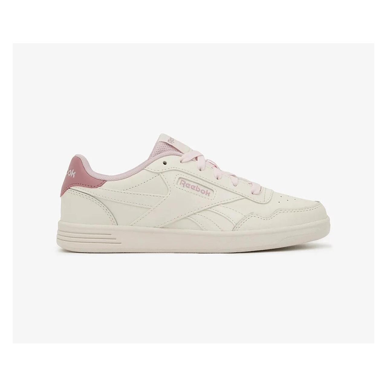 Reebok, Damen, Sneakers, Court Advance Chalk/Frostedberry/Dustyrose 38.5, Mehrfarbig, Weiss, Rosa, (38.5)
