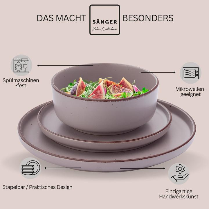 Actual product image Sänger Geschirr Tafelservice Bombay Basalt (16 pcs.)