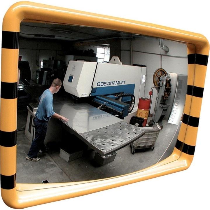 Image du produit Dancop Miroir industriel jaune/noir 40x60 cm (40 x 60 cm)