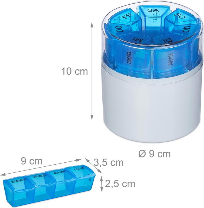 Actual product image Relaxdays Pill Box