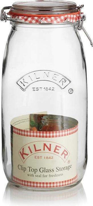 Produktbild Kilner 3L Round Cliptop Jar Glass Storage Container Canister Valuable Jar, Glass, 3L (3 l)