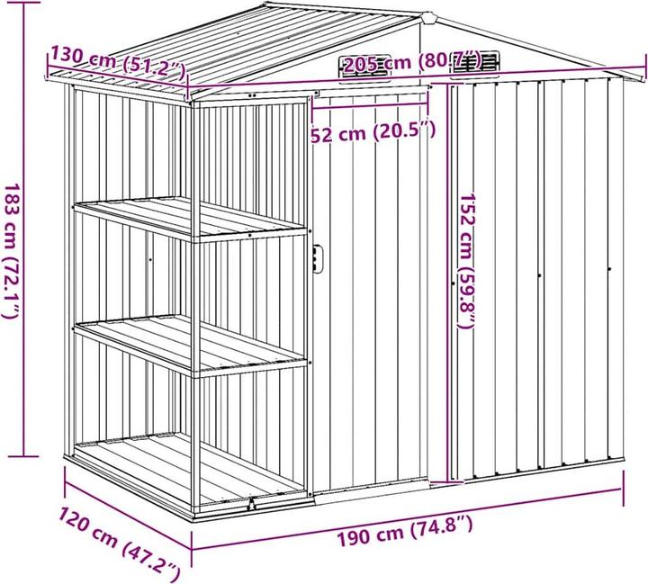 Produktbild vidaXL Gartenlaube