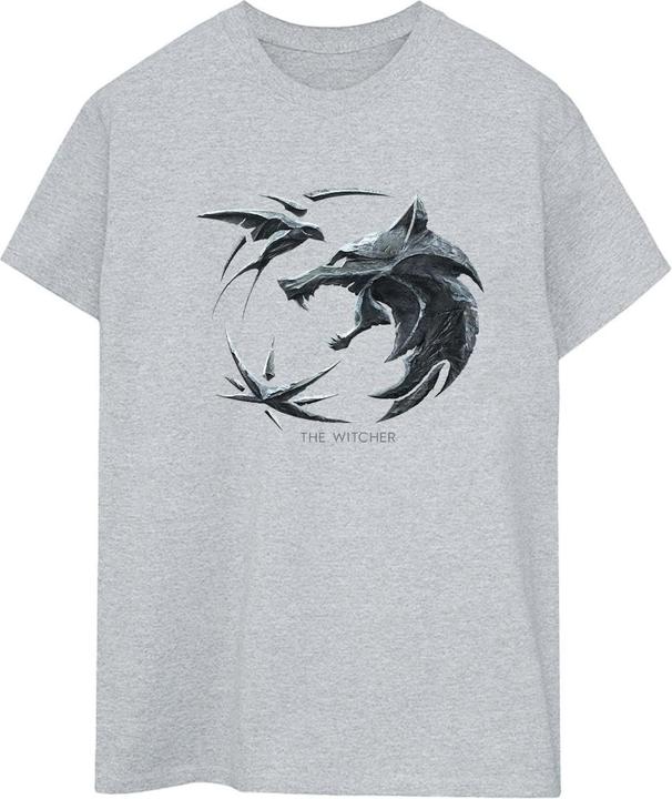 Produktbild Netflix The Witcher Wolf Logo TShirt (S)