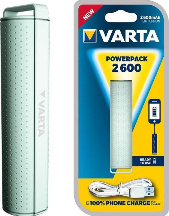 Actual product image Varta Powerbank mint green Powerpack 2600mAh (2600 mAh)