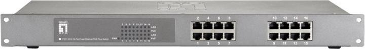 Produktbild LevelOne FEP-1612W120 16-Port Fast Ethernet PoE Switch 802.3at PoE+ 120W (16 Ports)