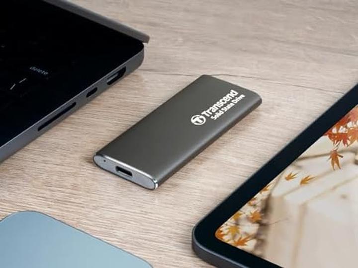 Actual product image Transcend SSD 500GB ESD265C Portable, USB 10Gbps, Type-C (0.50 TB)