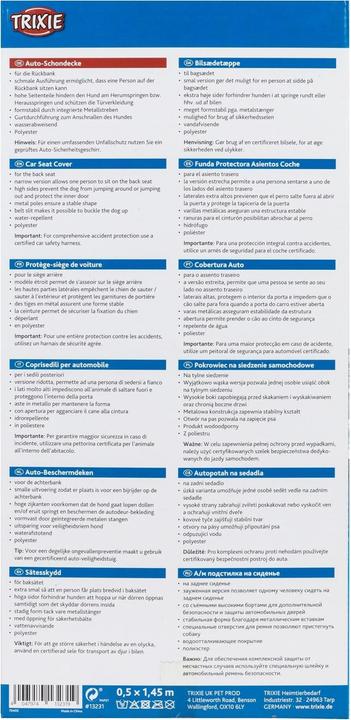 Produktbild Trixie Auto-Schondecke (Hund, Reflektoren, Waschmaschinenfest)