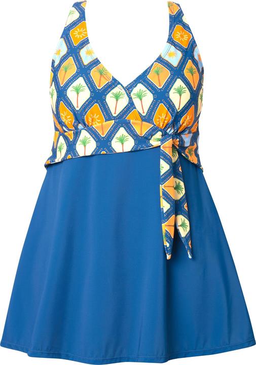 Produktbild Ulla Popken Badekleid, Schleife, Softcups, Neckholder-Optik (44)