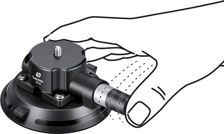 Image du produit Leofoto Pompe à vide avec ventouse SC-02 Set (Adaptateur pour pied)