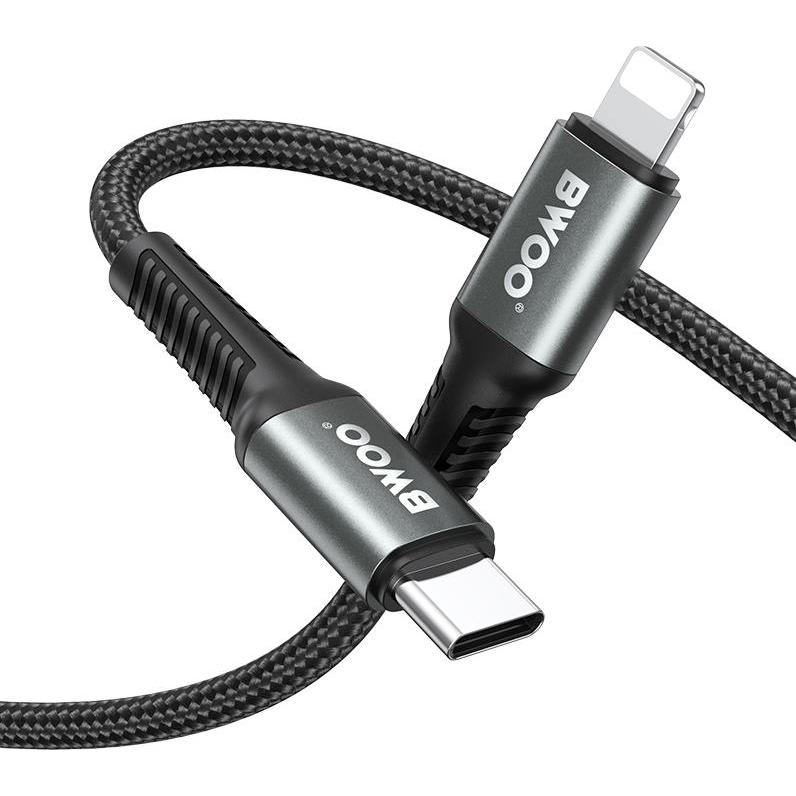 Thumbnail - Bwoo 30W Braided USB-C to Lightning cable, 2 m (2 m), USB Kabel