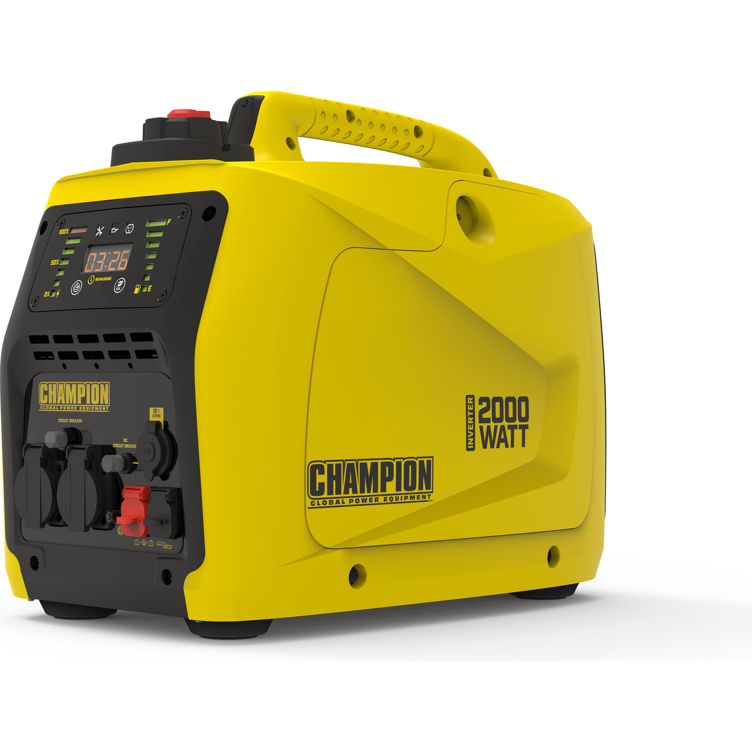 Champion Power Equipment, Stromgenerator, Strominverter, Benzin 2000 Watt (1600 W, 4.10 l)