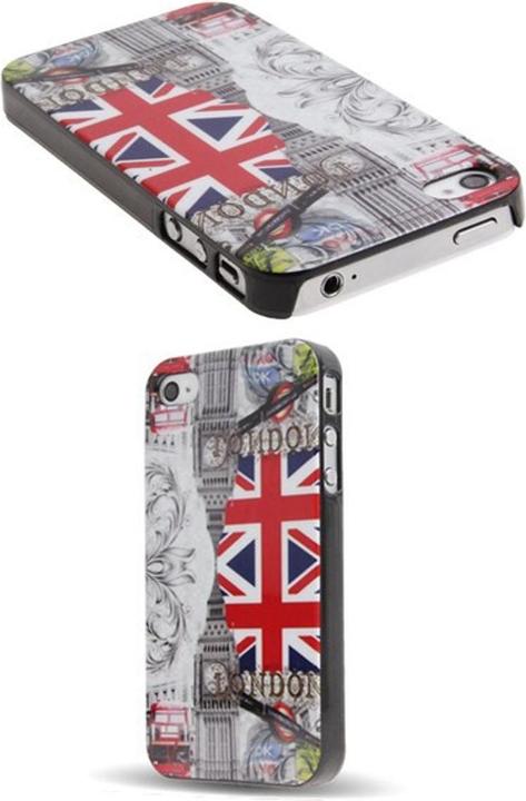Produktbild König Design Schutzhülle Hard Case Hülle für Handy iPhone 4 & 4S London (Apple iPhone 4, LG G4s)