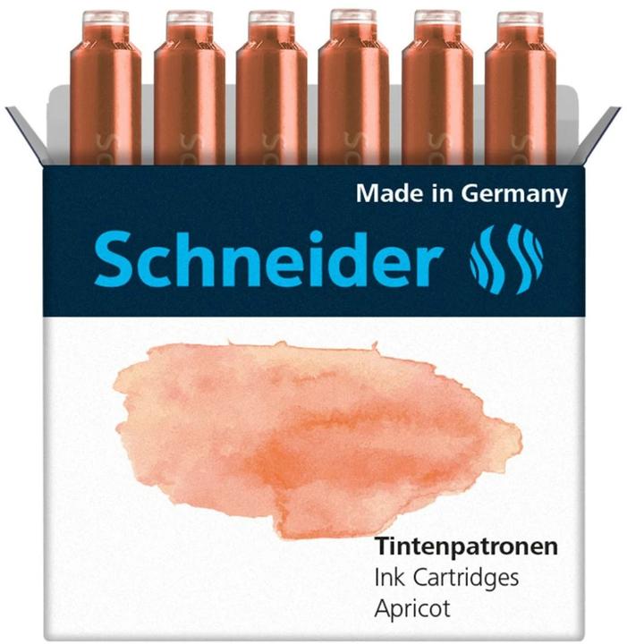 Actual product image Schneider Ink cartridge Callissima 6 pieces, Apricot (6 Piece, Orange)