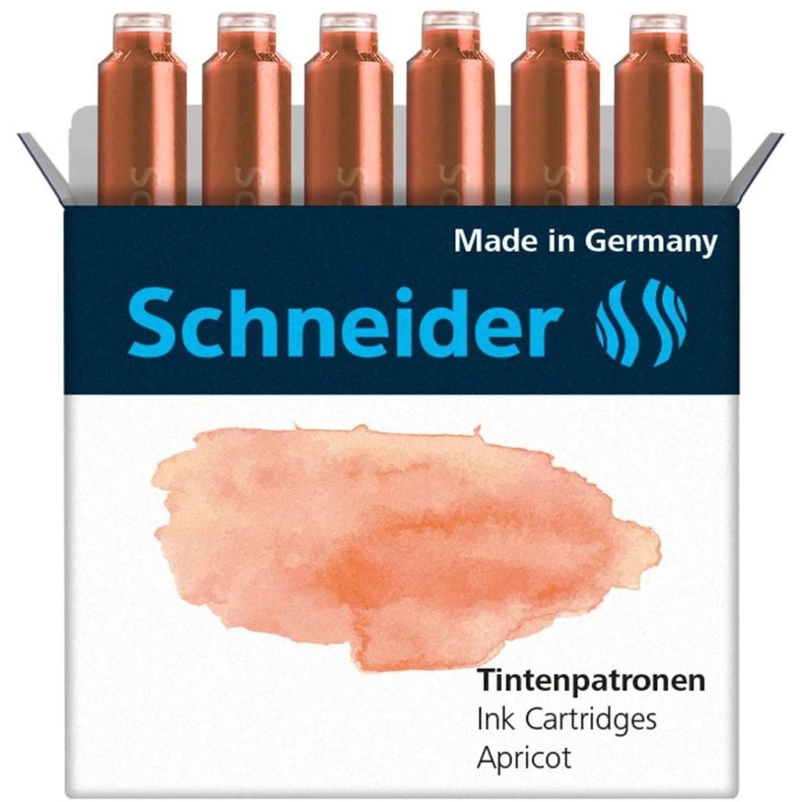 Schneider, Ersatzpatrone, Tintenpatrone Callissima 6 Stück, Apricot (Orange)