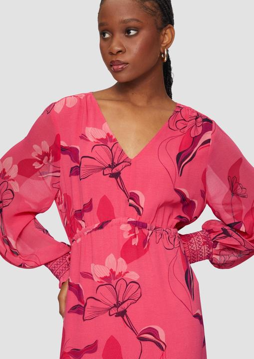 Image du produit s.Oliver Kleid Langes Chiffonkleid mit Smok-Details (34)