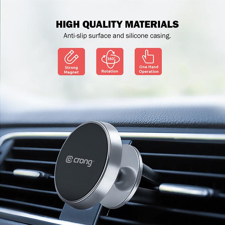 Actual product image Crong Magnetic Smart CRG-CH1-BLK car holder