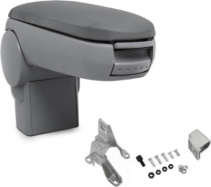 Image du produit Pro-Tec Accoudoir central Golf 4, Bora, Beetle avec compartiment de rangement Textile gris