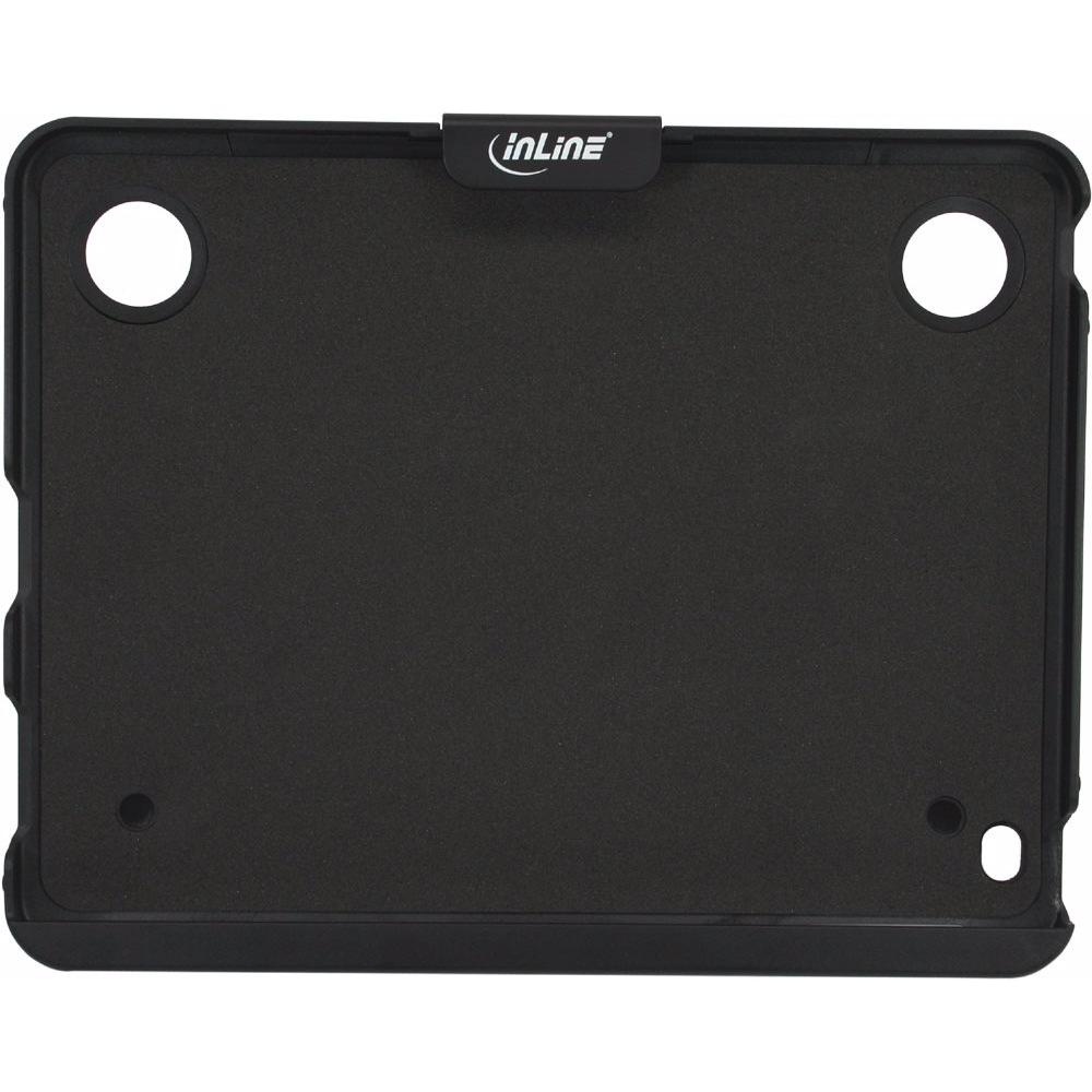 InLine iPad Halter/Case Halterung für Webtablet mit Sicherheit, Tablet Halterung, Schwarz