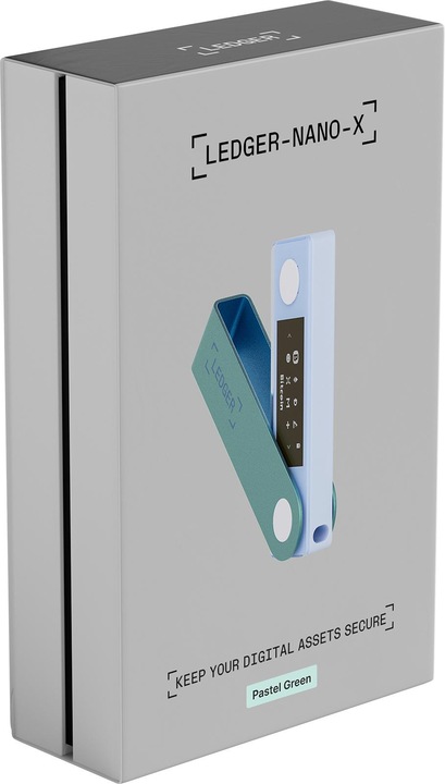 Produktbild Ledger Nano X Pastel Green (Ripple, Bitcoin, Litecoin, Cardano, TRON, Bitcoin Cash, Ethereum Classic, Ether, Stellar, Monero, Dogecoin)