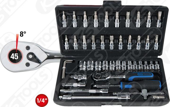 Immagine prodotto KS Tools 1/4" CHROMEplus Steckschlüssel-Satz (14 mm, 12 mm, 13 mm, 10 mm, 11 mm, 8 mm, 7 mm, 6 mm, 9 mm, 5 mm, 4 mm, 3 mm)