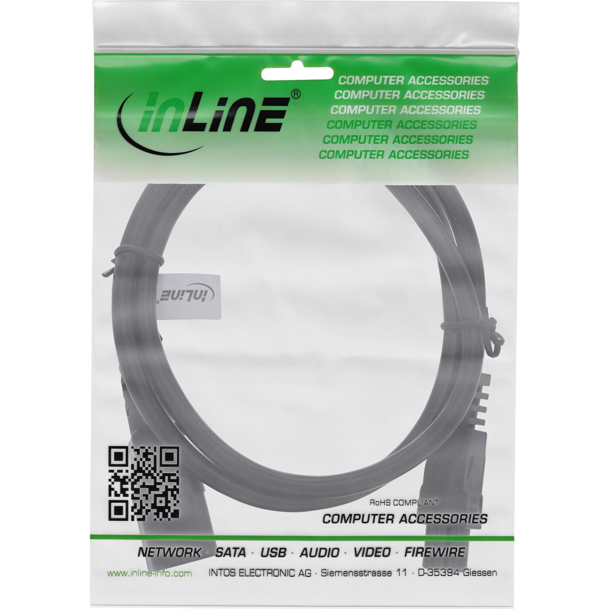 Thumbnail - InLine Netzkabel, C14 Kupplung auf C5 Stecker, schwarz, 5m (1 m), Stromkabel
