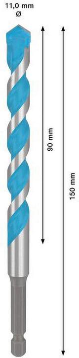 Produktbild Bosch Professional Zubehör Expert HEX-9 Multi Construction Bohrer (11.0 mm)