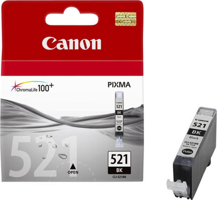 Produktbild Canon CLI-521BK - 9 ml - Schwarz - Original - Blister mit Diebstahlsicherung (BK)