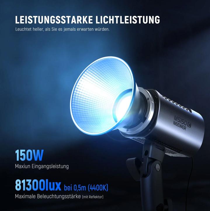 Produktbild Neewer Lamp LED MS150C RGB 150W 2700-6500K (Videoleuchte)