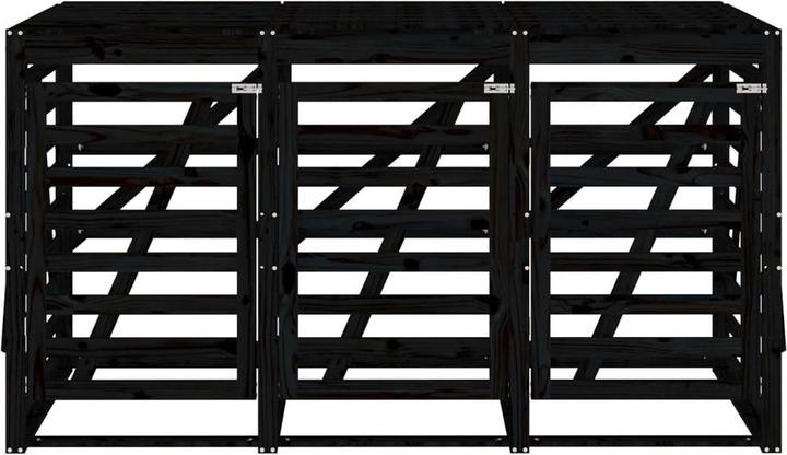 Actual product image vidaXL Mülltonnenbox für 3 Tonnen