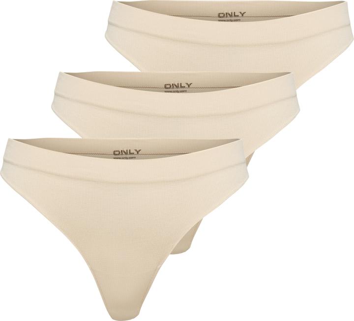 Immagine prodotto Only Onlvicky Rib S-Less Thong 3-Pack Acc (S, confezione da 3)