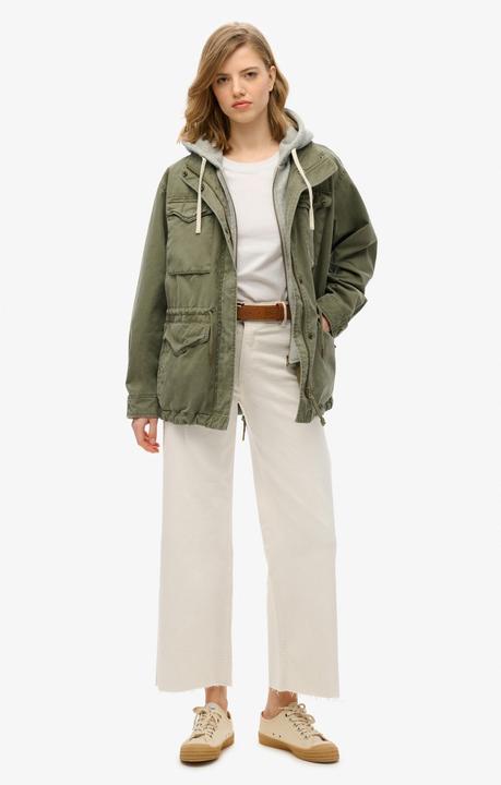 Produktbild Superdry Jersey-Jacke im Militärstil mit Kapuze (XS)