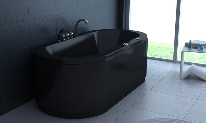 Produktbild Jet-Line Villa Sofia schwarz Whirlpool 194 cm