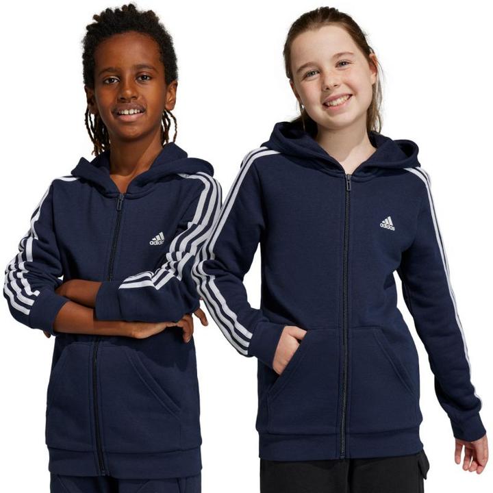 Image du produit Adidas Sweat à capuche intégral Kid's Essentials 3-Stripes Fleece (128)