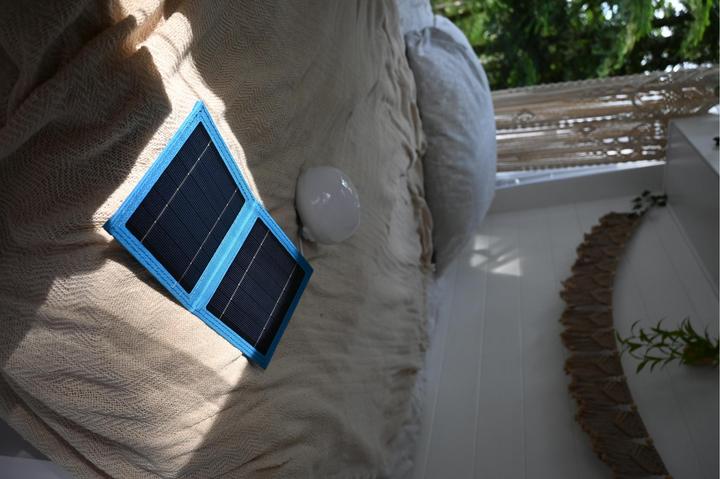 Actual product image Garden Lights New Garden CHERRY BULB BATTERY Solar&Recharge,white,warm light (900 lm, IP54)