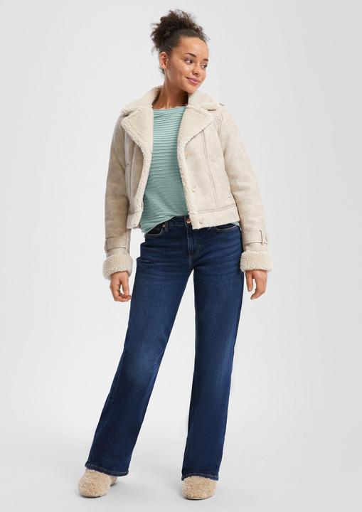 Produktbild S.Oliver Strickpullover Pullover mit Strukturmuster aus Viskosemix (XXL)