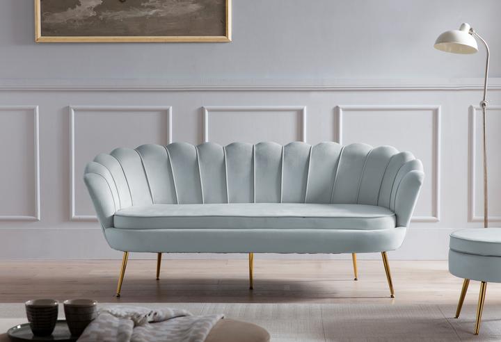 Produktbild SalesFever Sitzpouf silberblau