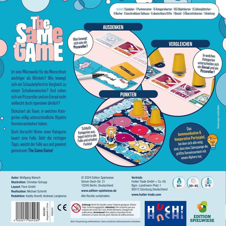 Produktbild Edition Spielwiese The Same Game (d) (Deutsch, 3 - 6 Spieler)