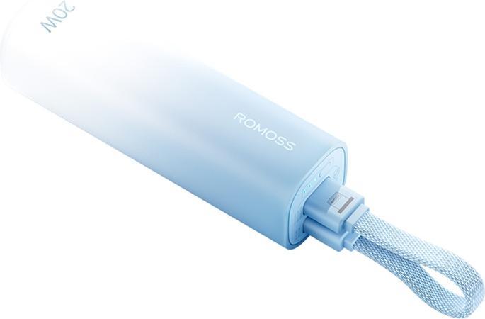 Produktbild Romoss PSC05C Mini Powerbank 5000mAh 10,5W (Blue) (5000 mAh, 10.50 W, 10.50 Wh)
