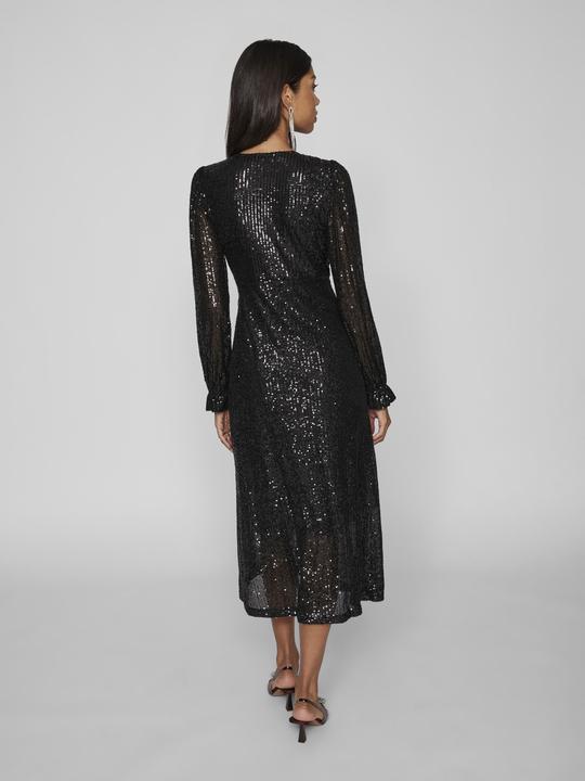 Actual product image Vila Vimaia Ls Sequin Midi Wrap Dress/Dc (36)