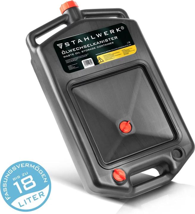 Produktbild Stahlwerk Ölwechselkanister 10 L Ölwechselwanne tragbare Ölauffangwanne