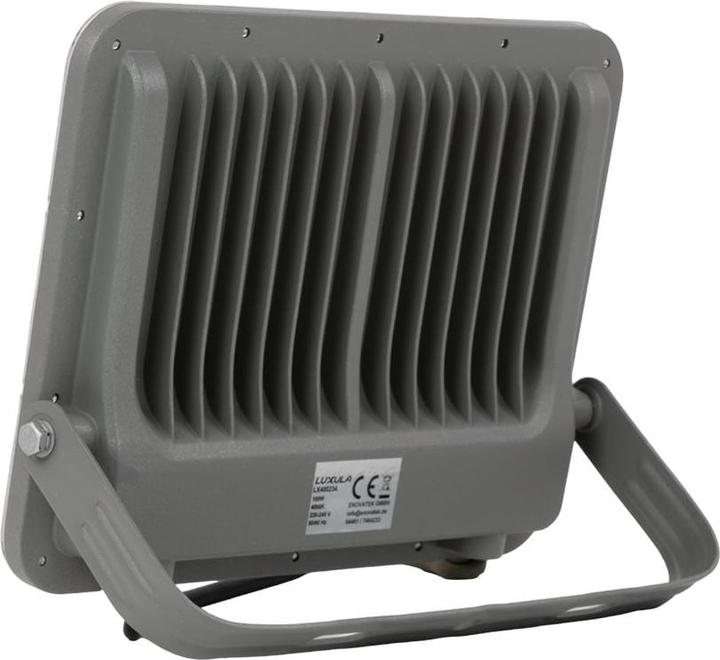 Produktbild Luxula LED-Fluter, EEK: E, 100W, 12000lm, 4000K, IP65, grau (12000 lm, IP65)