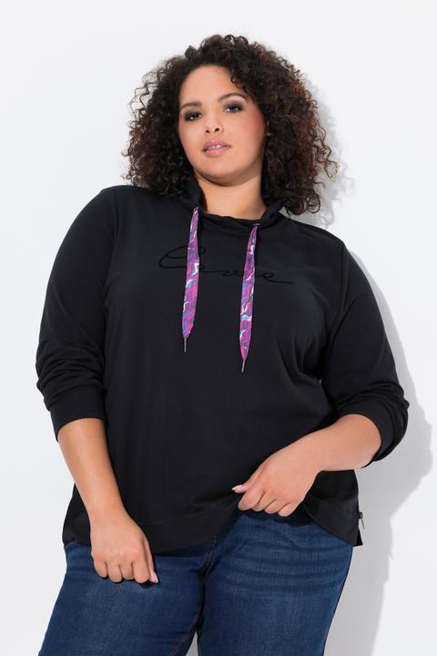Actual product image Ulla Popken Stand-Up Collar Long Sleeve Sweatshirt (46, 48)